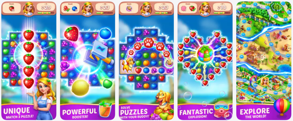 fruit diary merge & match 3