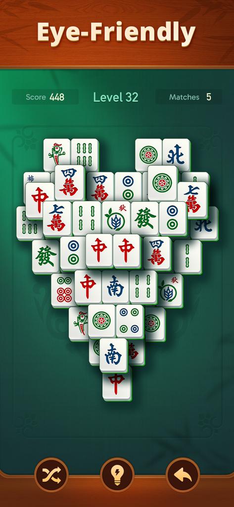 vita mahjong large tiles interface