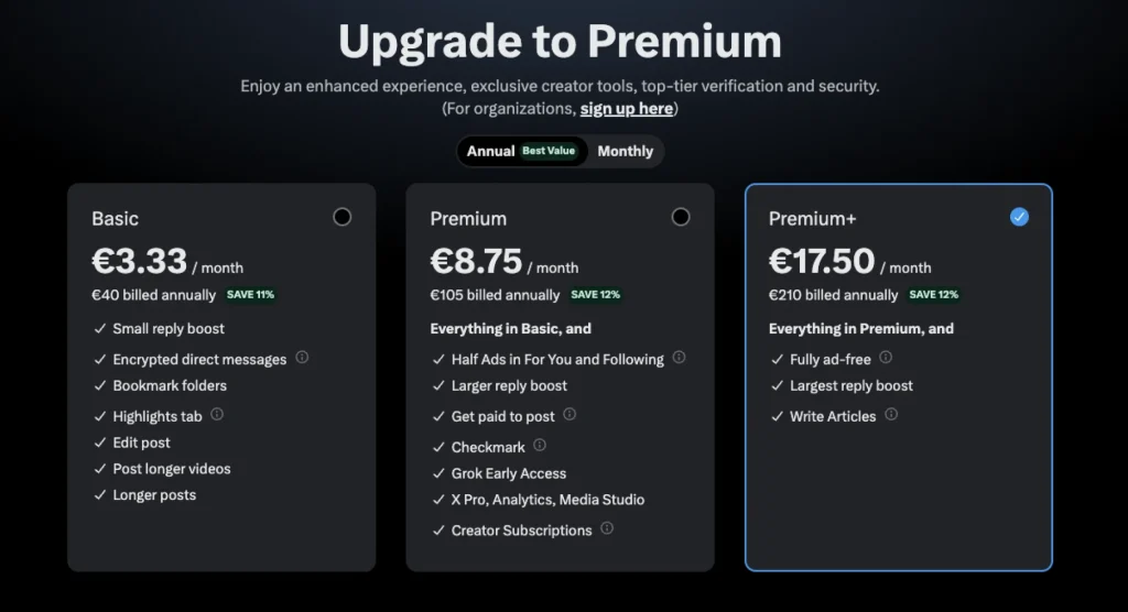 x premium